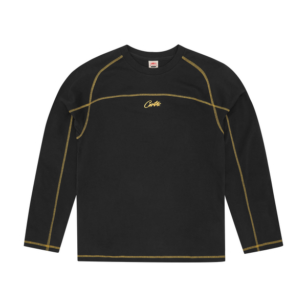 HMP PANEL HEAVYWEIGHT LS TEE [BLACK / YELLOW]
