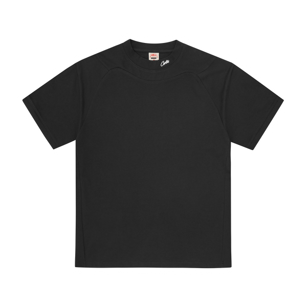 HMP PANEL MOCK TEE [BLACK]