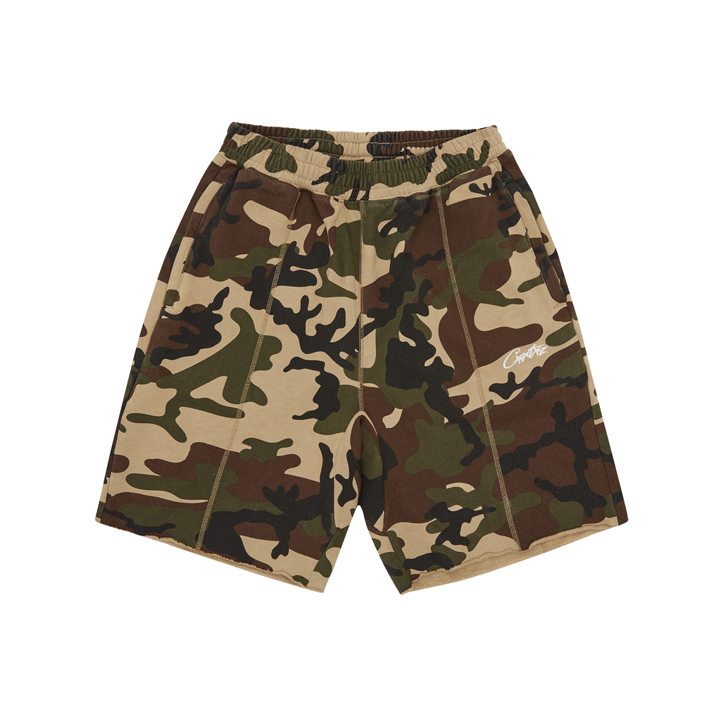 HMP RAW HEM SHORTS [CAMO]