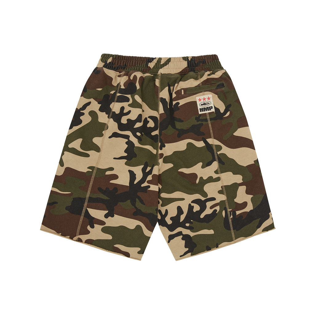 HMP RAW HEM SHORTS [CAMO]