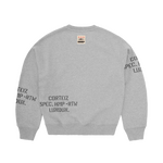 HMP STENCIL CREWNECK [LIGHT HEATHER]