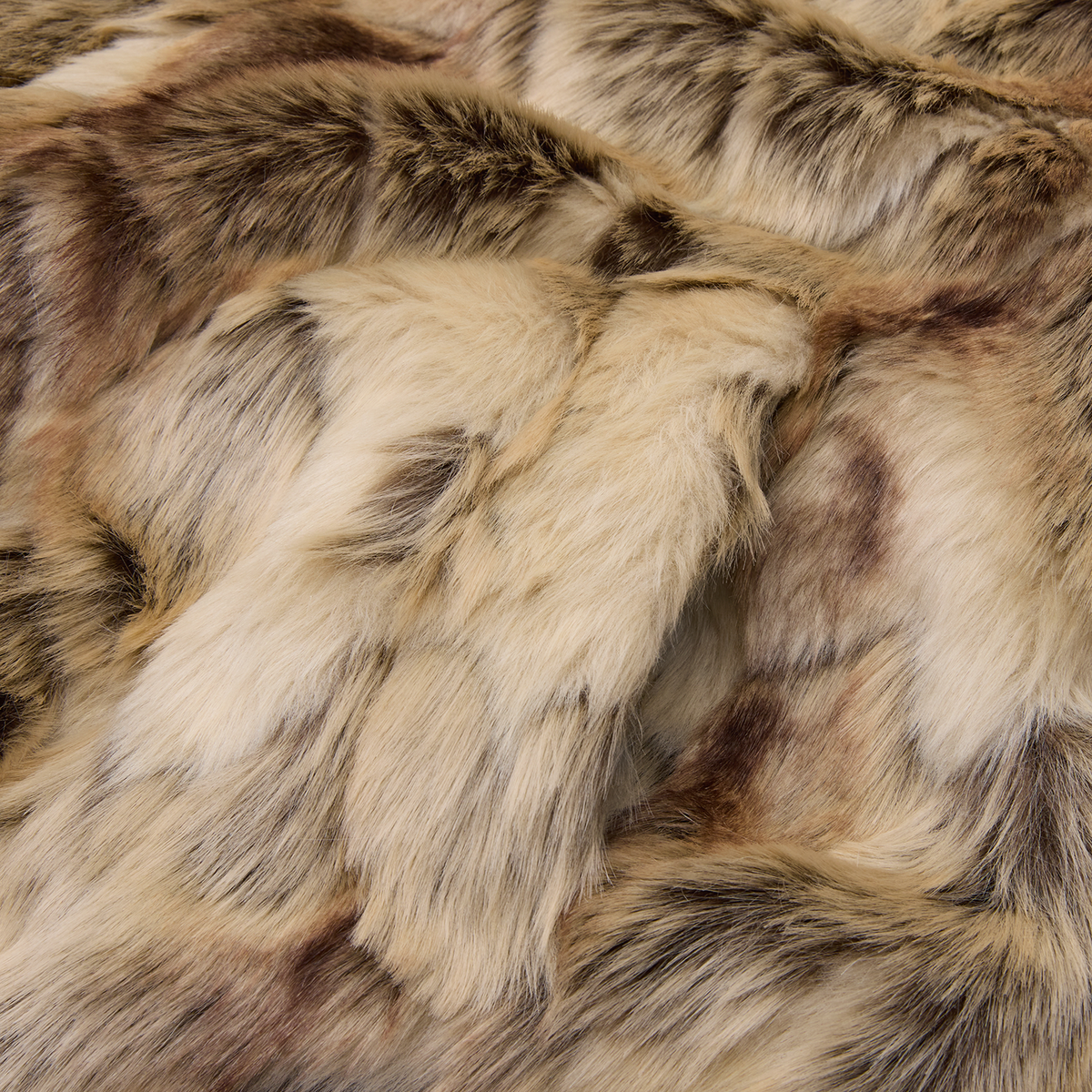 PELT HOODED FUR JACKET [FAWN]