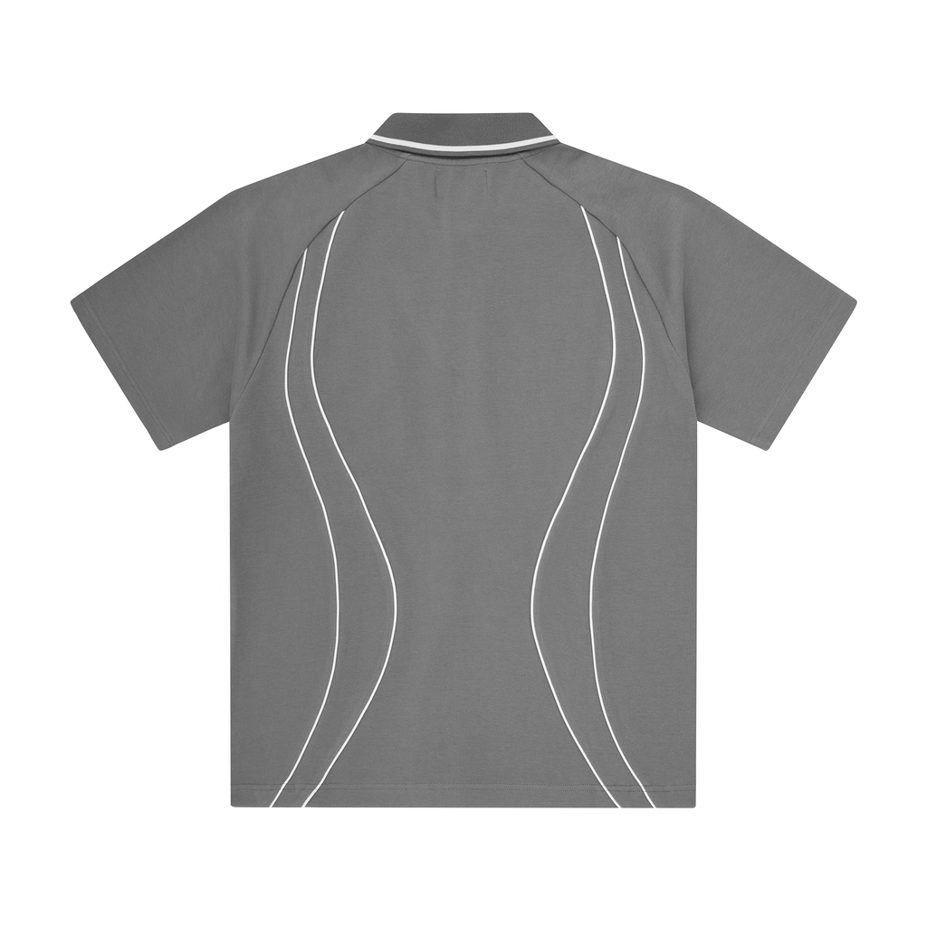 ISLAND PIQUE POLO SHIRT [GREY]