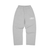 ISLAND PUFF PRINT OPEN HEM SWEATPANT [HEATHER GREY]