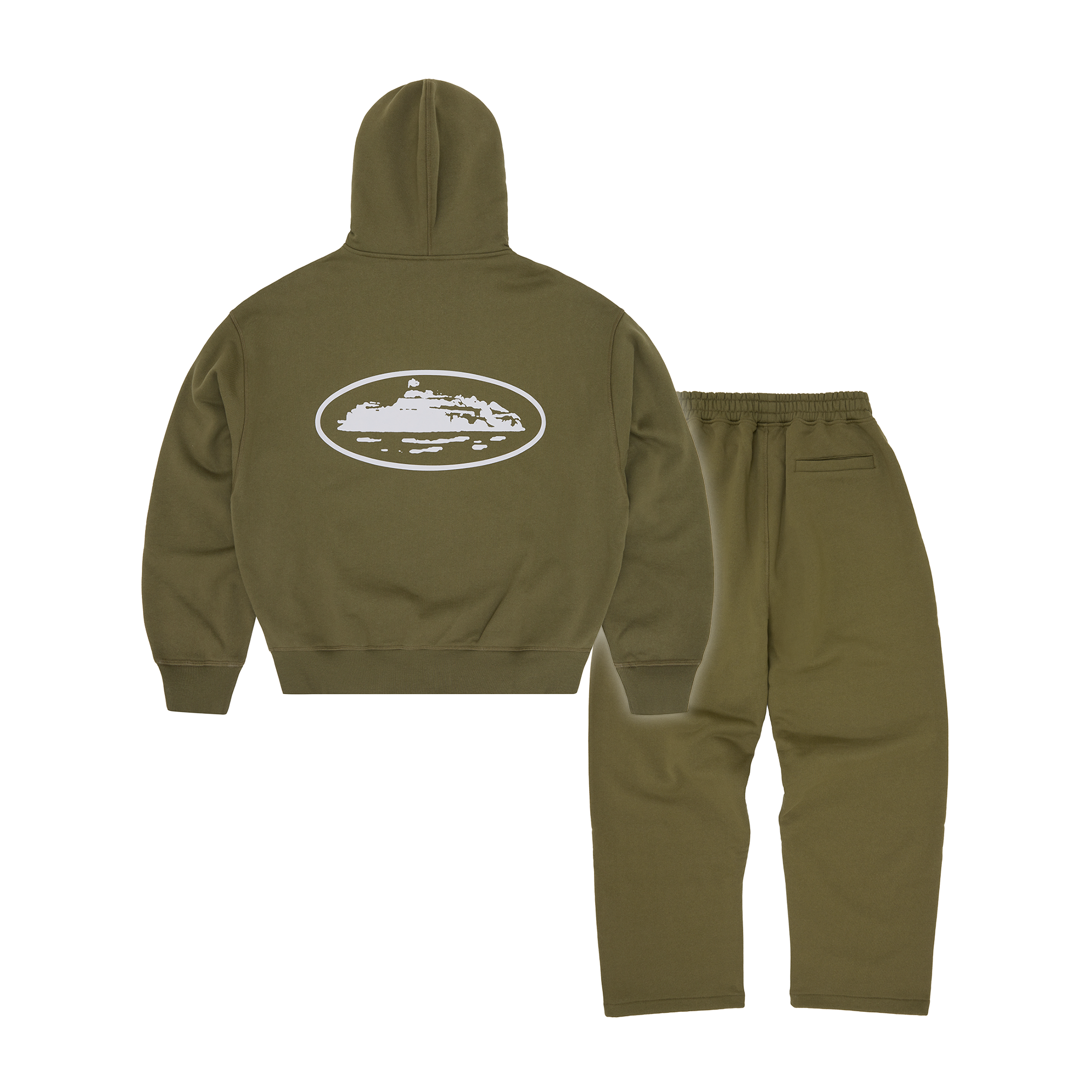 ISLAND PUFF PRINT TRACKSUIT [OLIVE]