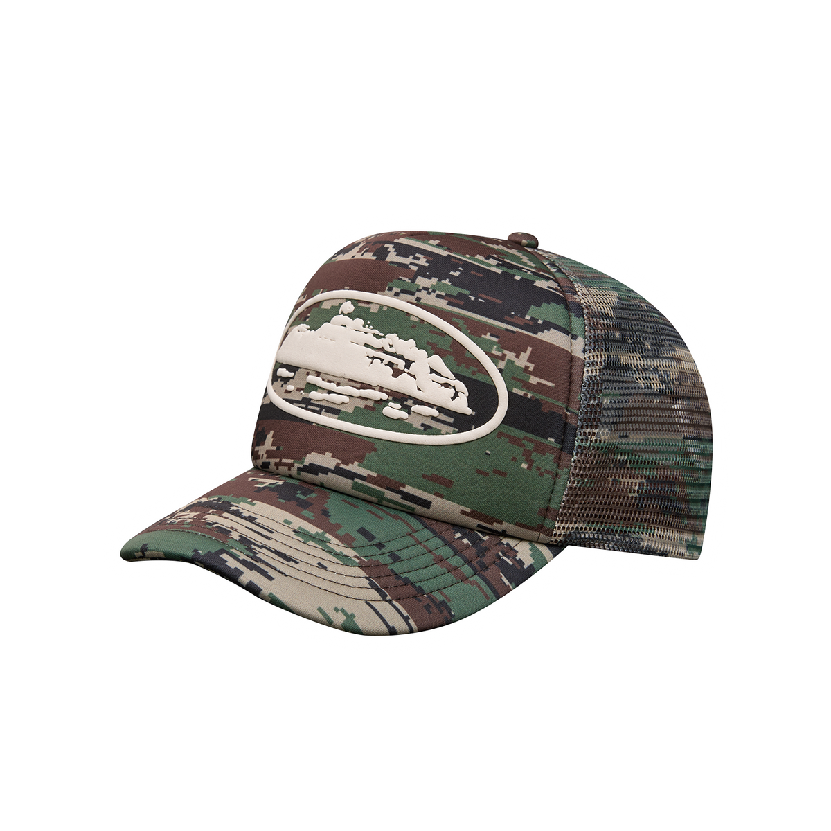 ISLAND PUFF PRINT TRUCKER HAT [DIGI CAMO]