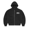 ISLAND PUFF PRINT ZIP HOODIE [BLACK]