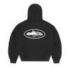 ISLAND PUFF PRINT ZIP HOODIE [BLACK]