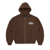 ISLAND PUFF PRINT ZIP HOODIE [BROWN]
