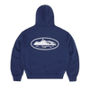 ISLAND PUFF PRINT ZIP HOODIE [NAVY]