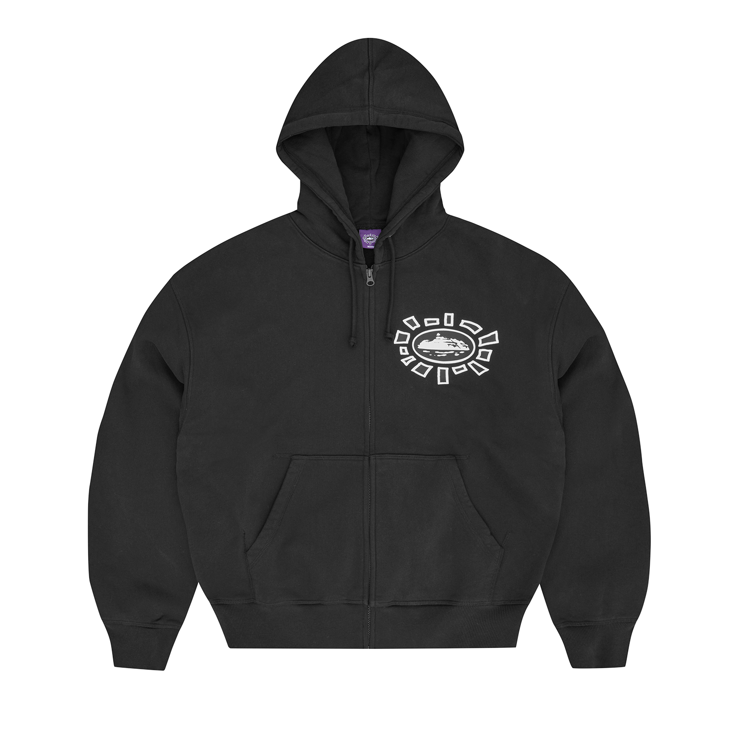 ALWEIZ ZIP HOODIE [BLACK]