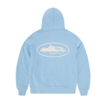 ISLAND PUFF PRINT ZIP HOODIE [BABY BLUE]