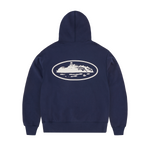 ISLAND PUFF PRINT ZIP HOODIE [NAVY]