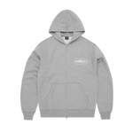 ISLAND PUFF PRINT ZIP HOODIE [HEATHER GREY]