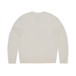 CROCHET APPLIQUE KNIT CREW [OFF WHITE]