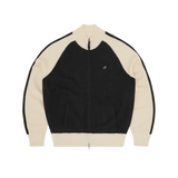 KNIT ZIP UP V2 [BLACK & CREAM]