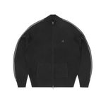 VVS KNIT ZIP UP [BLACK/GREY]