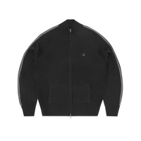 VVS KNIT ZIP UP [BLACK/GREY]