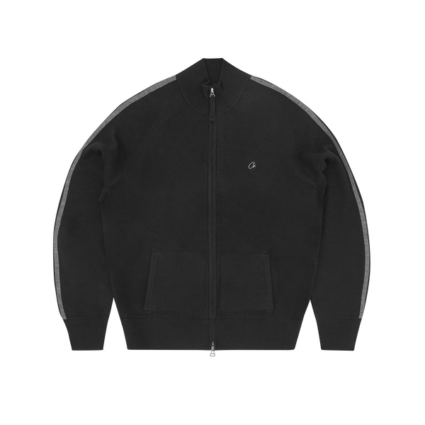 VVS KNIT ZIP UP [BLACK/GREY]