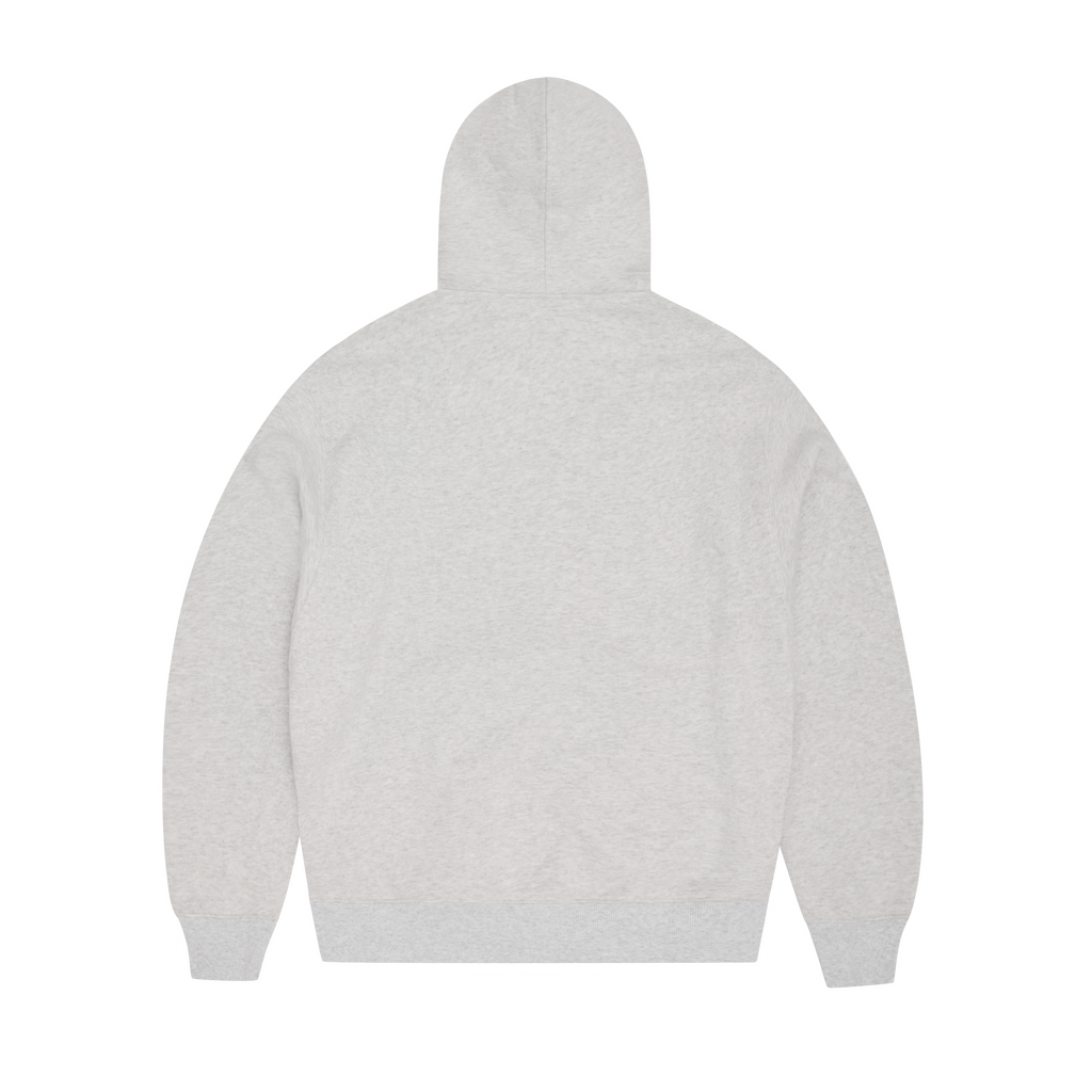 LION BOXY ZIP HOODIE [LIGHT HEATHER]