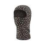 LEOPARD JACQUARD KNIT BALACLAVA [BLACK]