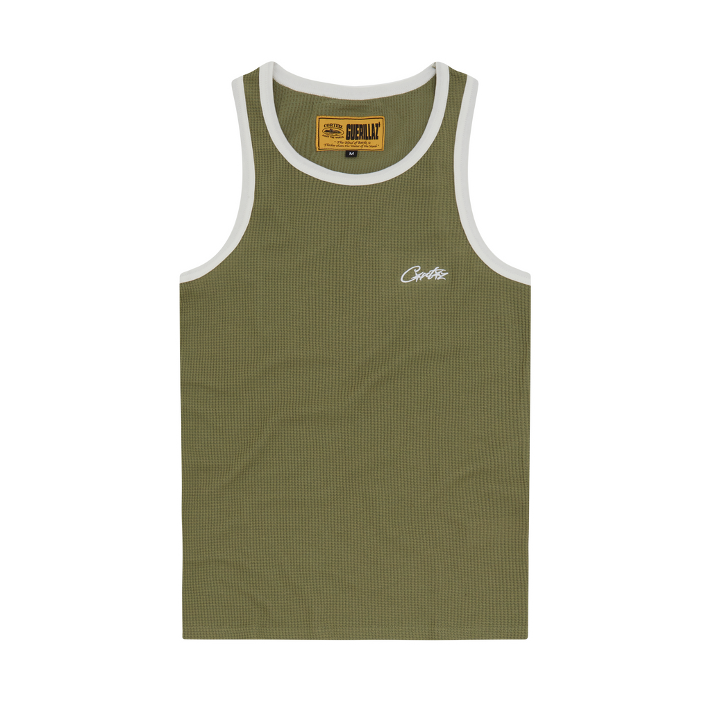 MENS CONTRAST ALLSTARZ TANK TOP [KHAKI]