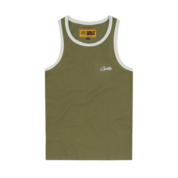 MENS CONTRAST ALLSTARZ TANK TOP [KHAKI]