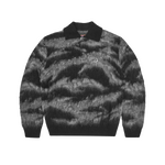 MOHAIR FUZZY COLLAR SWEATER [BLACK CAMO]