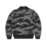 MOHAIR FUZZY COLLAR SWEATER [BLACK CAMO]