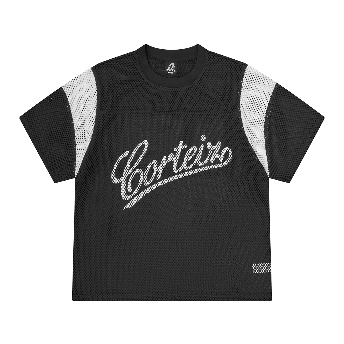 OPEN MESH PANEL JERSEY [BLACK/WHITE]