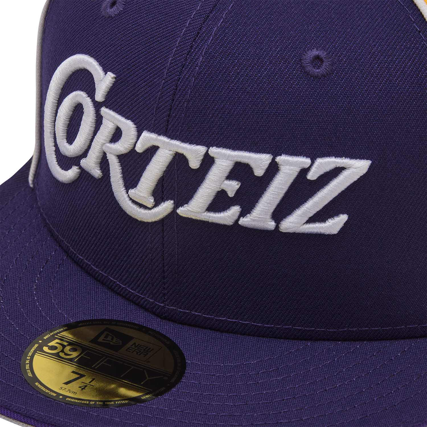 PIRATE RADIO NEW ERA FITTED CAP [PURPLE/GOLD]