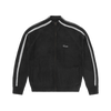 MULTI STRIPE KNIT ZIP UP [BLACK]