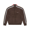 MULTI STRIPE KNIT ZIP UP [BROWN]