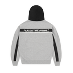 RIBBED SPORTEIZ ZIP HOODIE [HEATHER GREY]