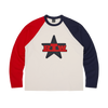 RTW STAR RAGLAN LS [NAVY/RED]
