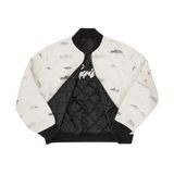 REVERSIBLE BOMBER JACKET [OFFWHITE & BLACK]