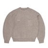 SCRIPT POCKET KNIT SWEATER [OATMEAL]