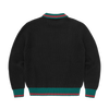 GIANNI KNIT POLO SWEATER [BLACK]