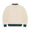 GIANNI KNIT POLO SWEATER [CREAM]