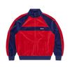 PISTA VELOUR TRACK JACKET [NAVY/RED]