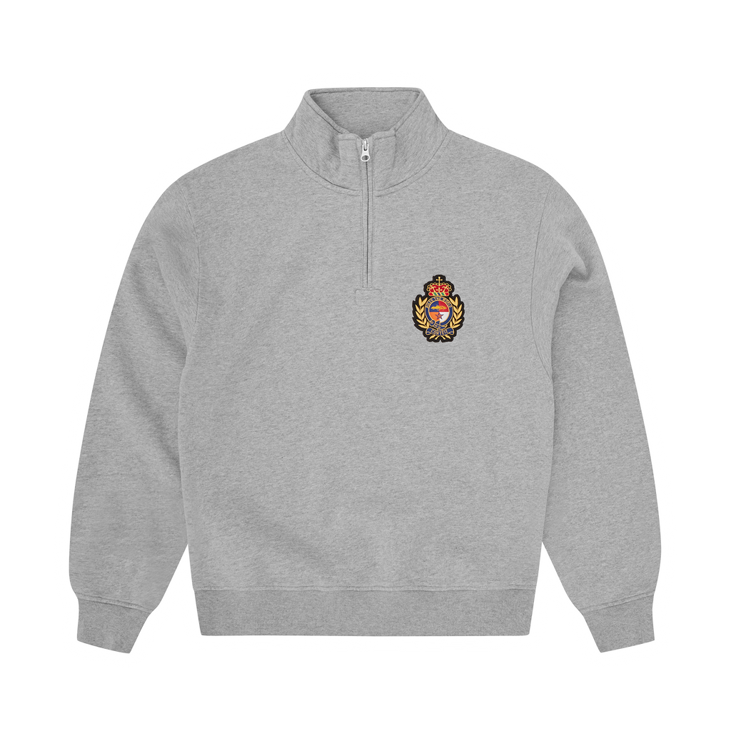 ROYALE CREST QUARTER ZIP [HEATHER GREY]