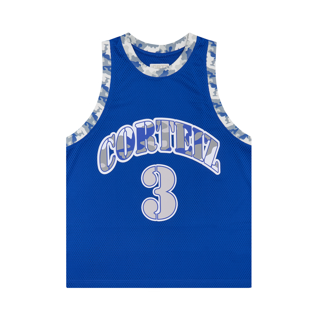 STENCIL CAMO BBALL JERSEY [ROYAL BLUE]