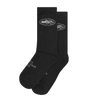 STENCIL ISLAND SOCKS [2 PACK] [BLACK]
