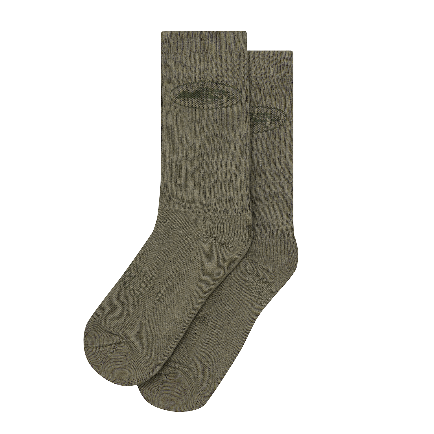 STENCIL ISLAND SOCKS [2 PACK] [KHAKI]