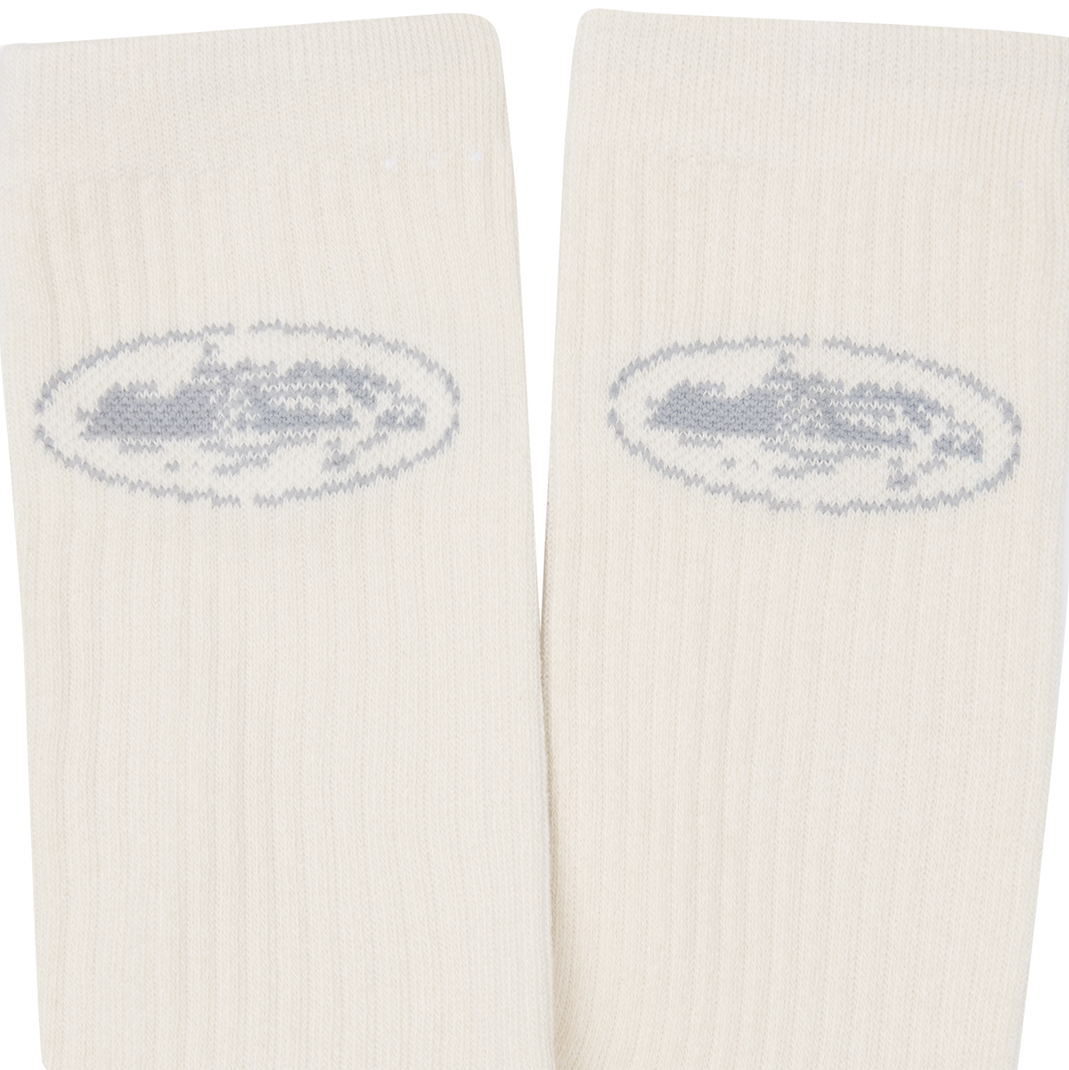 STENCIL ISLAND SOCKS [2 PACK] [CREAM]