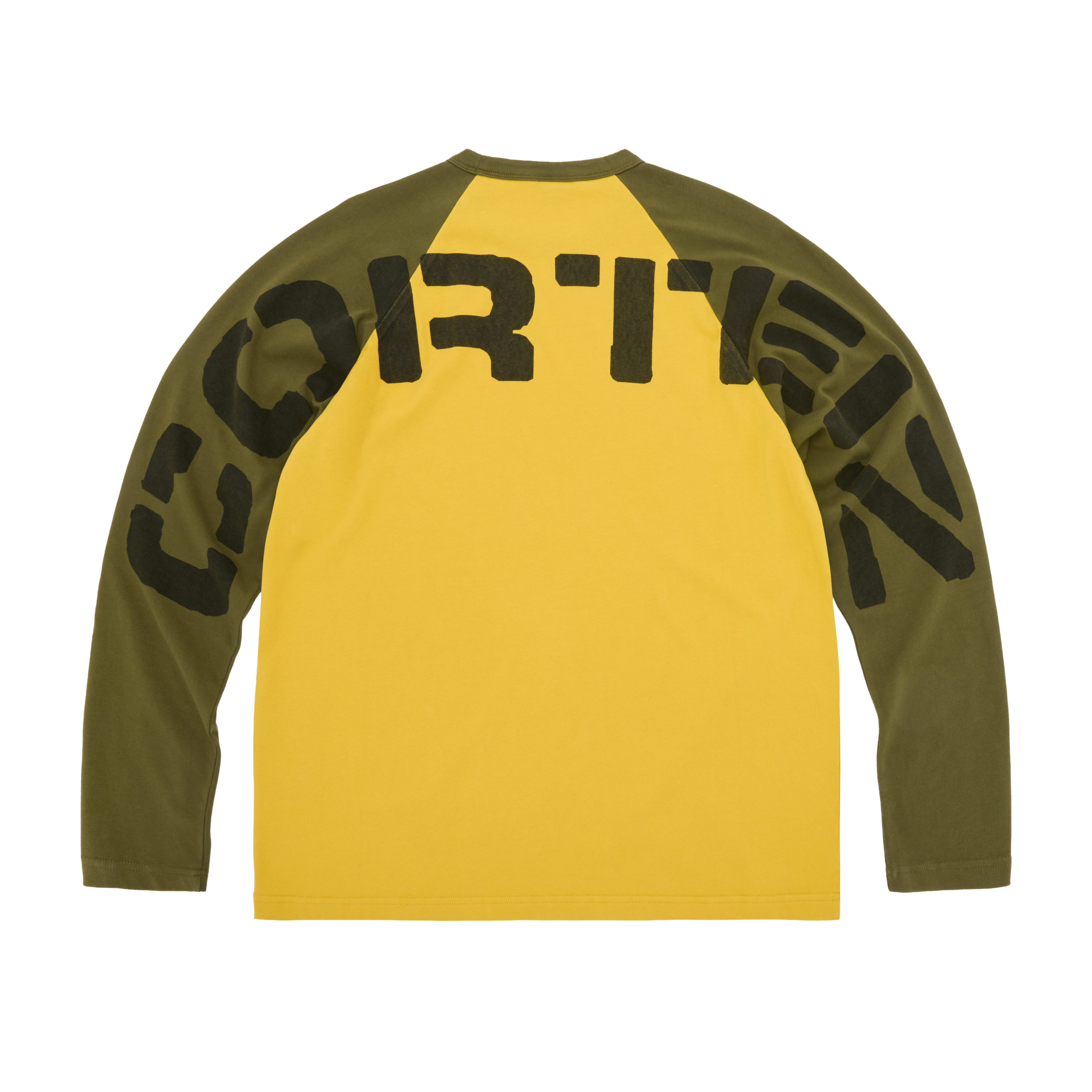 STENCIL RAGLAN LS [GOLD/OLIVE]