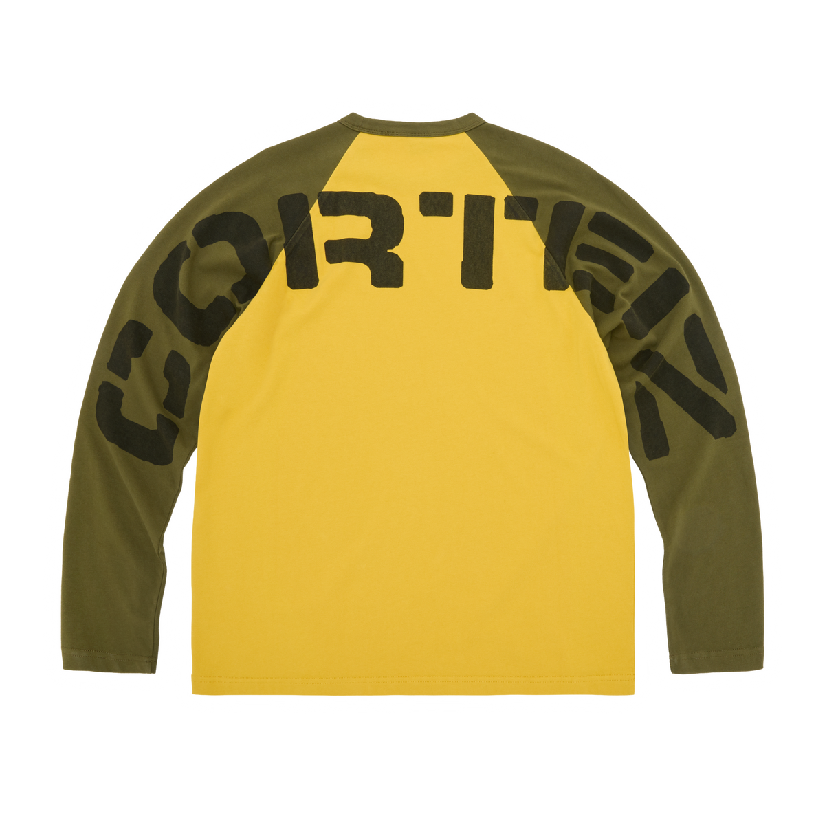 STENCIL RAGLAN LS [GOLD/OLIVE]