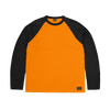 STENCIL RAGLAN LS [ORANGE/BLACK]