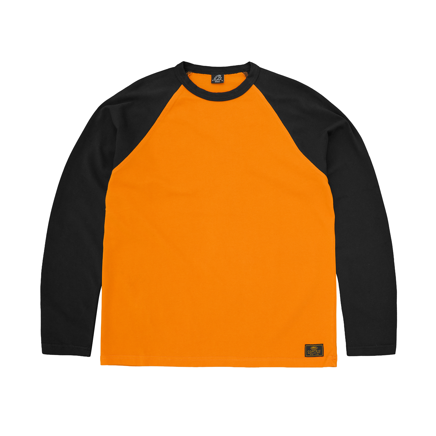 STENCIL RAGLAN LS [ORANGE/BLACK]