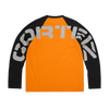 STENCIL RAGLAN LS [ORANGE/BLACK]